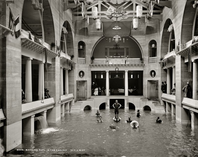 Bathing in the Casino: 1889