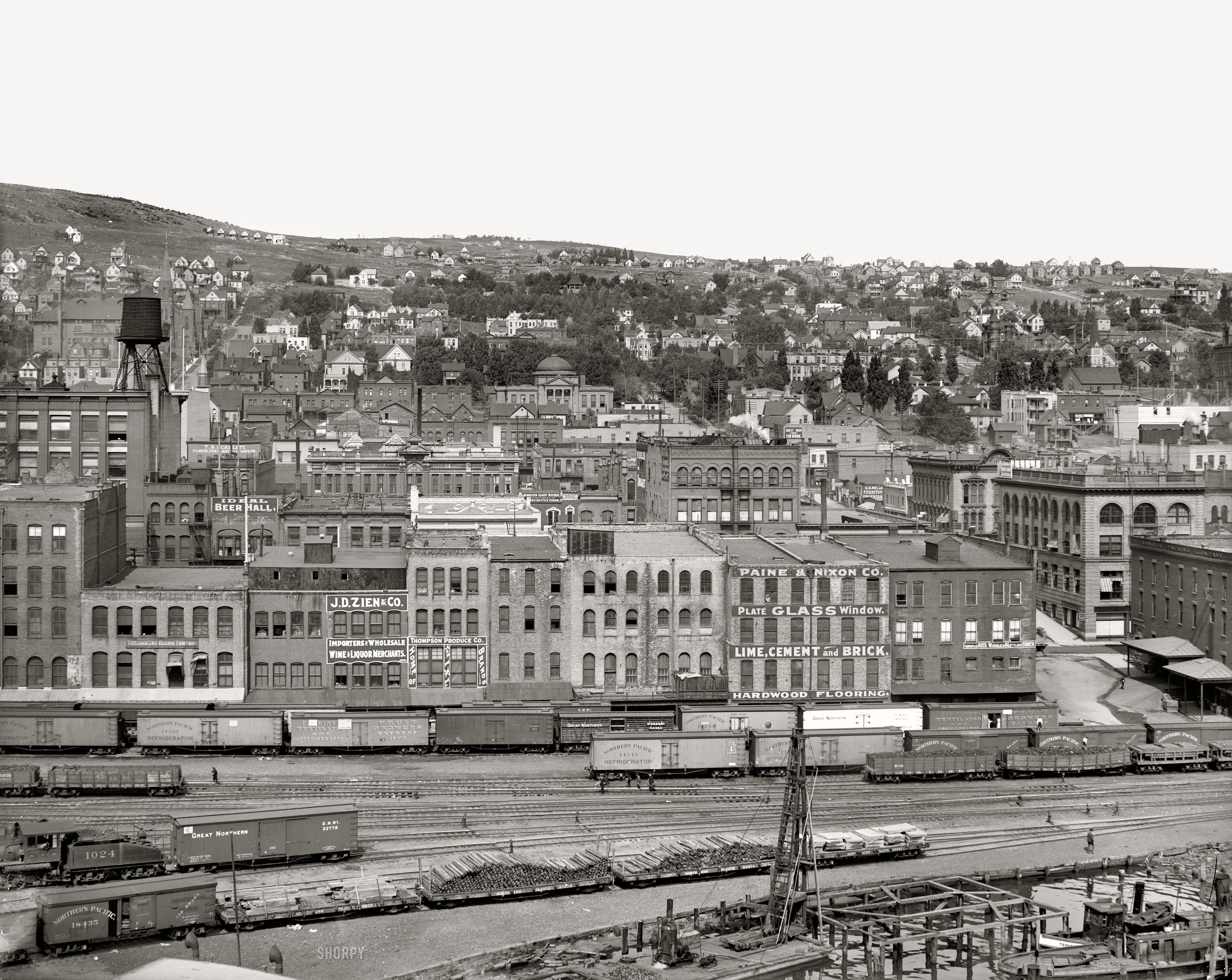 We're making up for the Duluthlessness of the past few days with this ultra-detailed circa 1905 view of the Zenith City. Detroit Publishing. View full size.