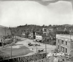Hot Springs, Arkansas, circa 1900. "Seven Points." 8x10 inch dry plate glass negative, Detroit Publishing Company. View full size.