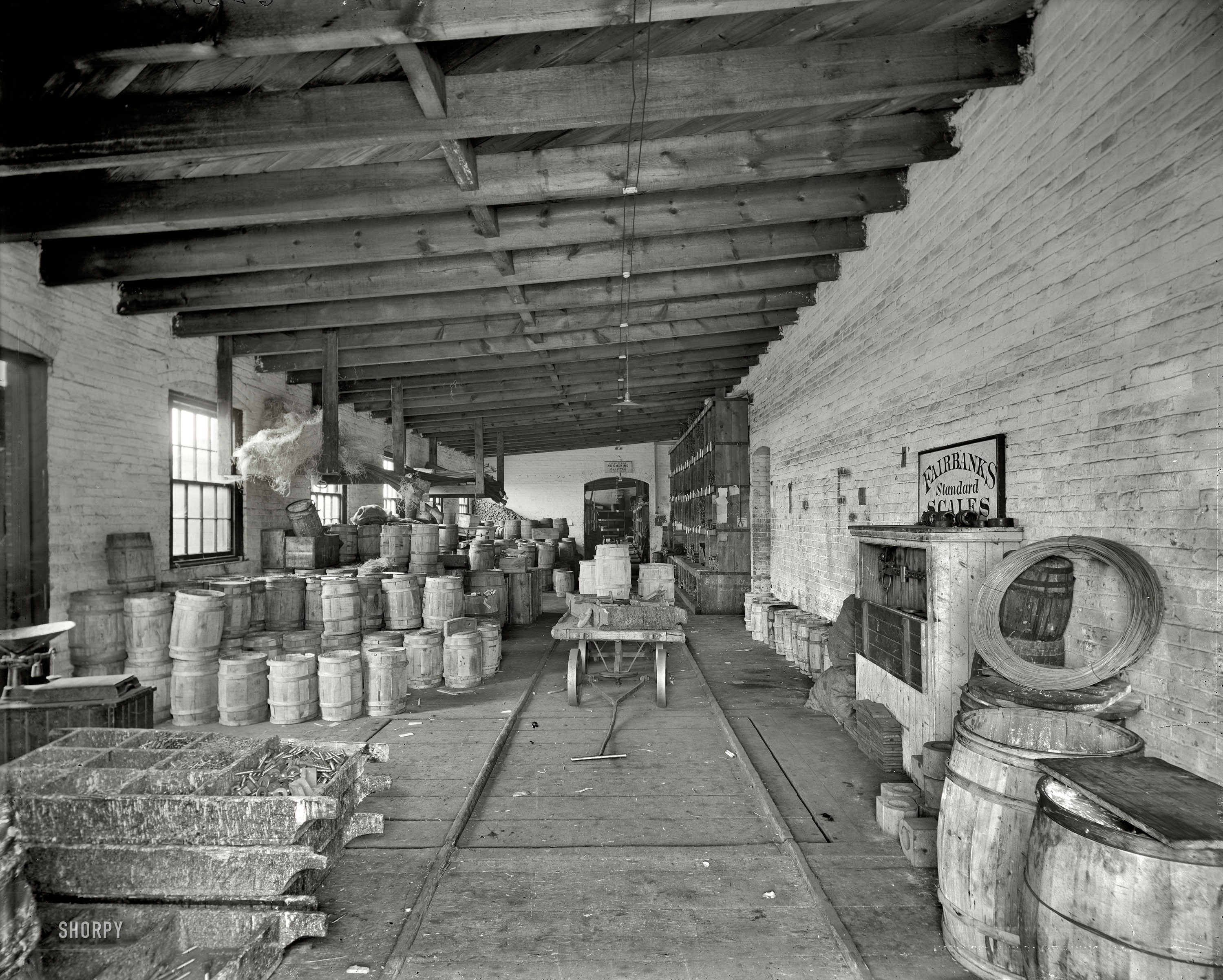 East Rochester, New York, circa 1904. "Storeroom at Merchants Despatch Transportation Co." Detroit Publishing Co. glass negative. View full size.