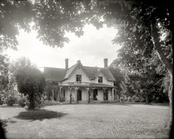 Wayne County, Mich., circa 1900. "Rio Vista, Grosse Ile." On the porch is our host for this brief visit, William Livingstone. Detroit Publishing Co. View full size.