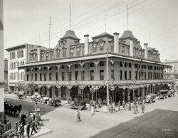 Jacksonville, Florida, circa 1910. "Hotel Duval." 8x10 inch dry plate glass negative, Detroit Publishing Company. View full size.