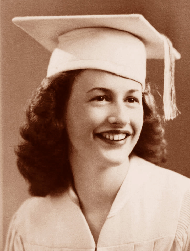 My grandmother's graduation photo from Edmonds High School - Washington state, late 1940's.
