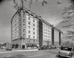 Washington, D.C., circa 1931. "Cavalier Hotel, exterior." A three-room furnished apartment in this building at 3500 14th Street N.W. rented for $115 a month in 1928. 8x10 safety negative by Theodor Horydczak. View full size.