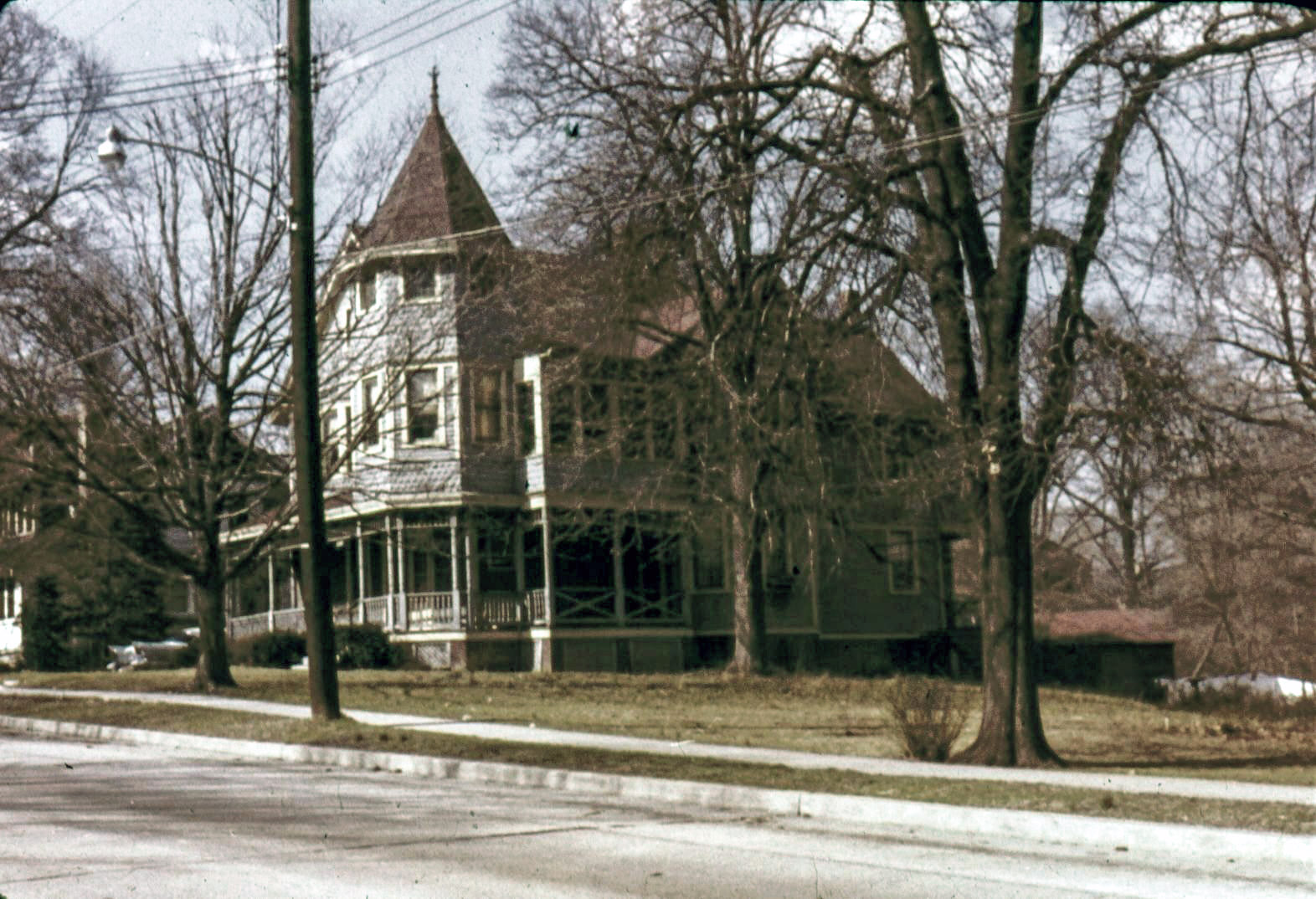 The Douglas family home at 6833 Eastern Avenue in Takoma Park, Maryland, circa 1960. Color slide by Shorpy member Steve King's dad, whose mother, Helen Douglas King, lived there when she was a little girl. View full size.