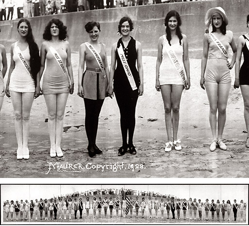 Third International Pageant of Pulchritude and Ninth Annual Bathing Girl Revue, June 1928. Galveston, Texas. View full size.
