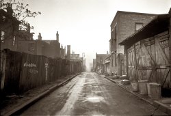December 1935. Hamilton County, Ohio. Vicinity of Cincinnati. Dwellings on Van Horn Street. View full size. 35mm nitrate negative by Carl Mydans.
