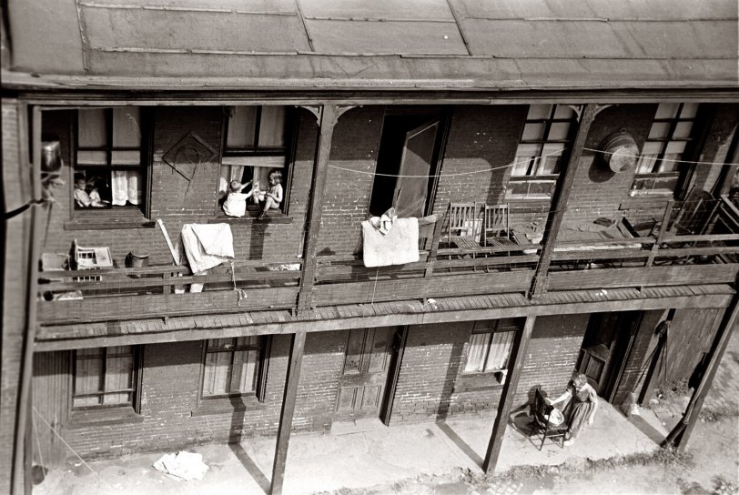 Pittsburgh slum dwelling, 1938. View full size. Photograph by Arthur Rothstein.