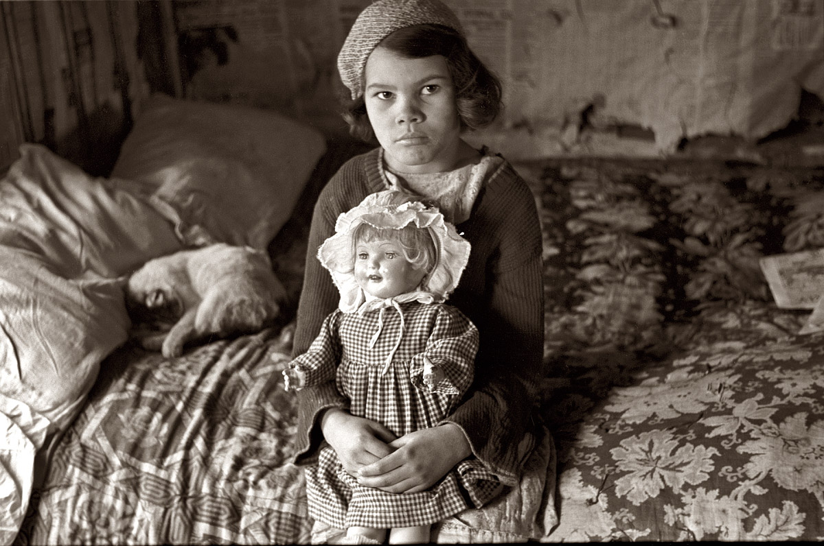 April 1936. "Child of rehabilitation client. Jackson County, Ohio." 35mm nitrate negative by Theodor Jung, Resettlement Administration. View full size.