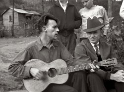 October 1935. Scotts Run, West Virginia. Doped singer: "Love, oh love, oh keerless love." Relief investigator reported a number of dope cases at Scotts Run. View full size. 35mm nitrate negative and caption by Ben Shahn for the FSA.