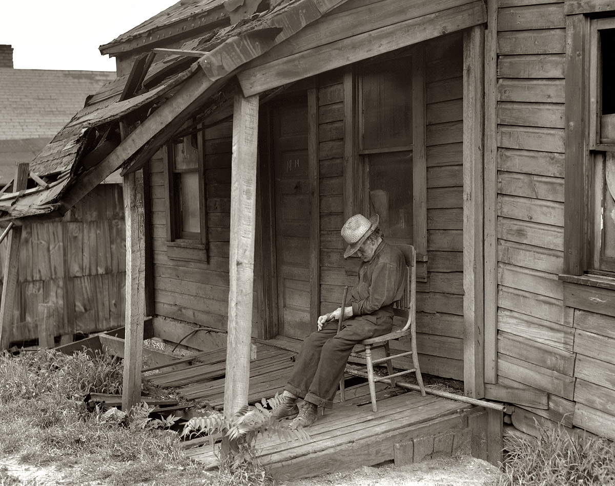 July 1936. Washington, Pennsylvania. "Old age." Medium-format nitrate negative by Dorothea Lange for the Farm Security Administration. View full size.