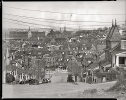 November 1935. "View of Bethlehem, Pennsylvania." Large-format nitrate negative by Walker Evans for the Farm Security Administration. View full size. 