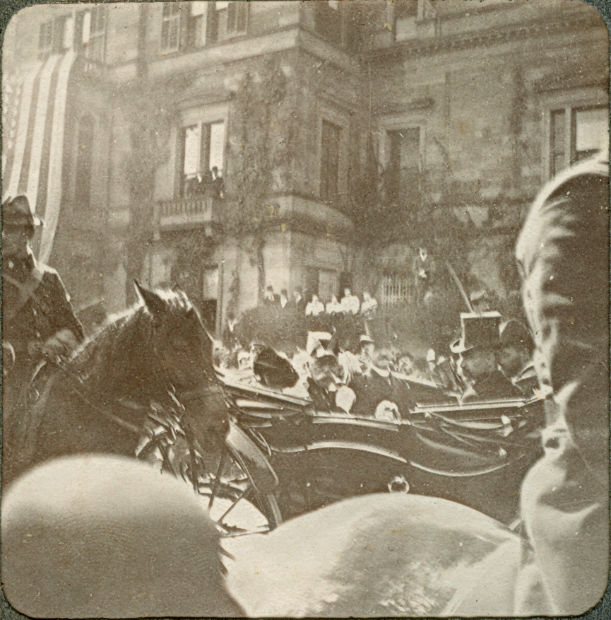 From a private photo album with "When Dewey Came to Boston - Oct 14, 1899 - Photo By 'Fritz'" embossed on the cover.