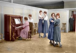 The Ann Fulton Club-1918 (Colorized).  From Shorpy's files. View full size.