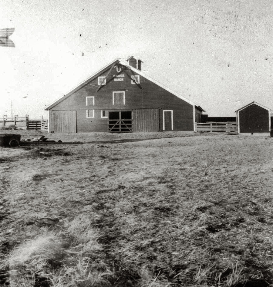 The barn at the Carver Ranch in Cherry County, Nebraska.