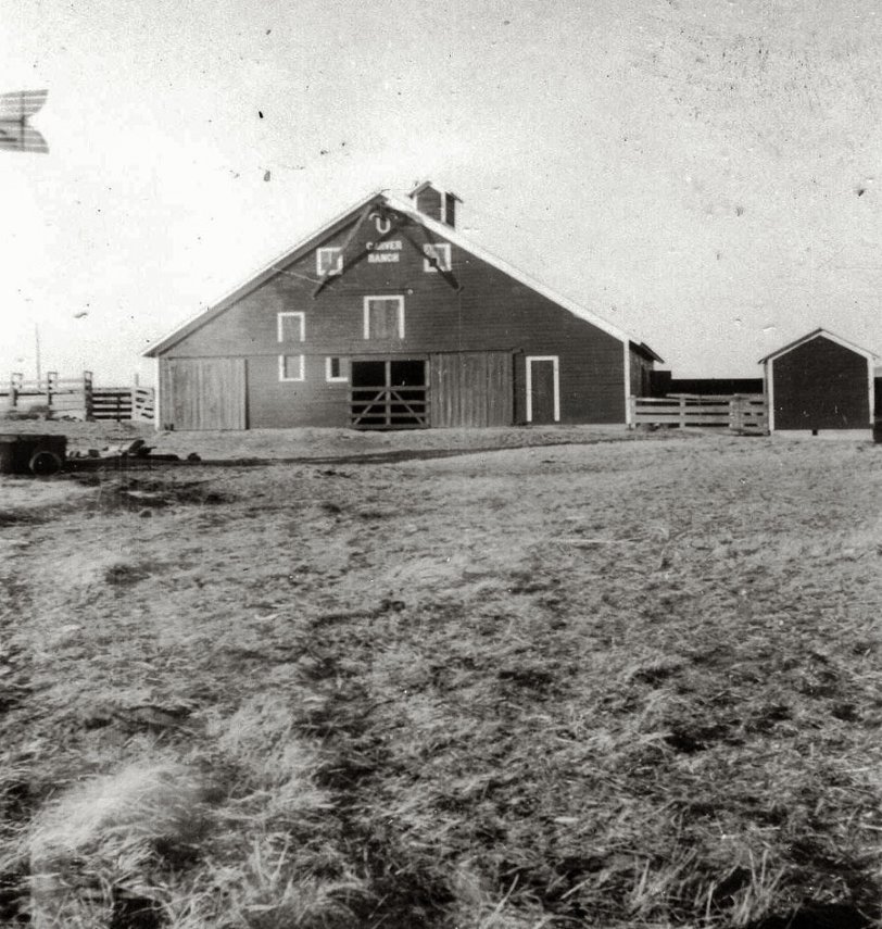 The barn at the Carver Ranch in Cherry County, Nebraska.

