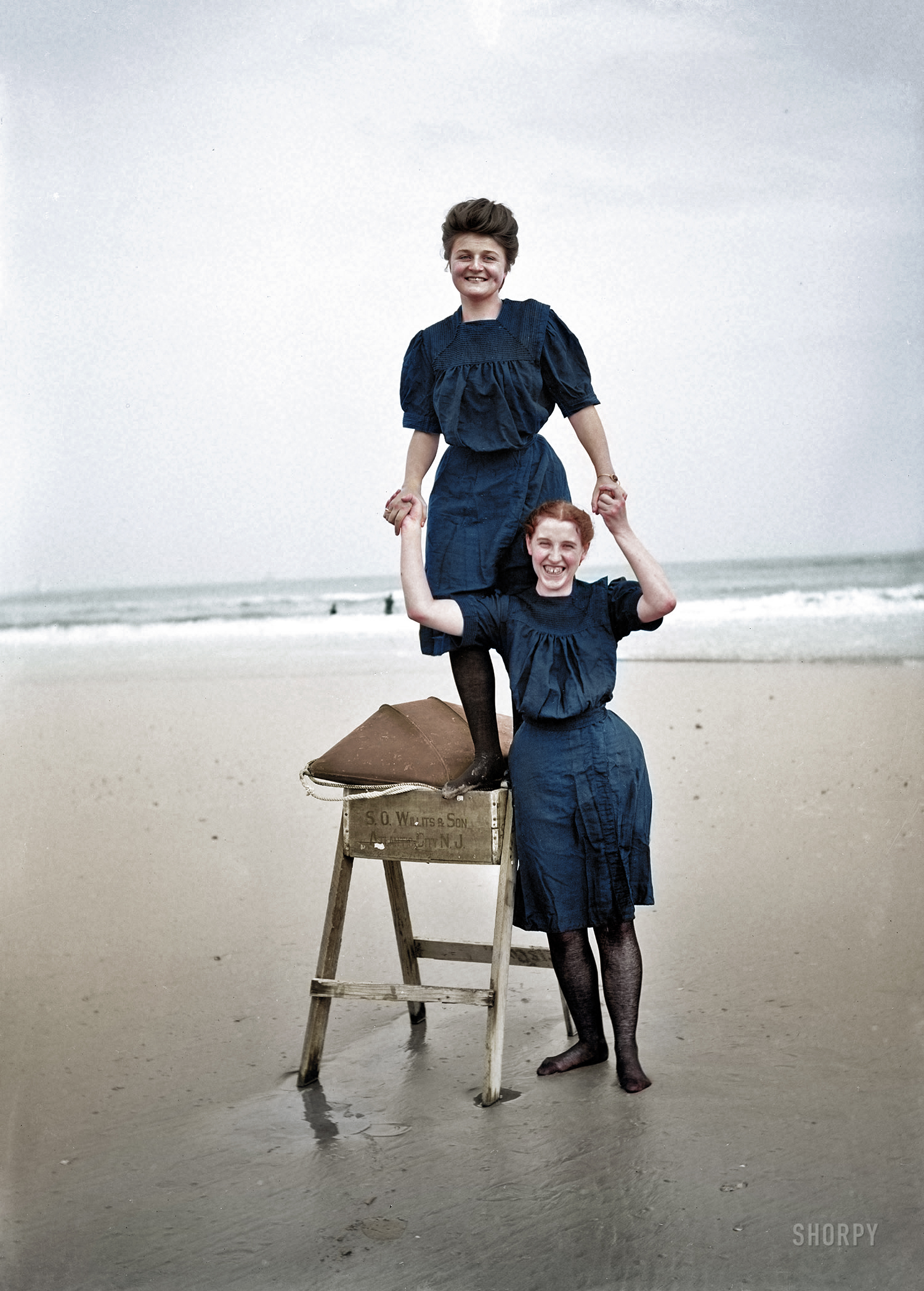 Colorized from a Shorpy original.
 View full size.