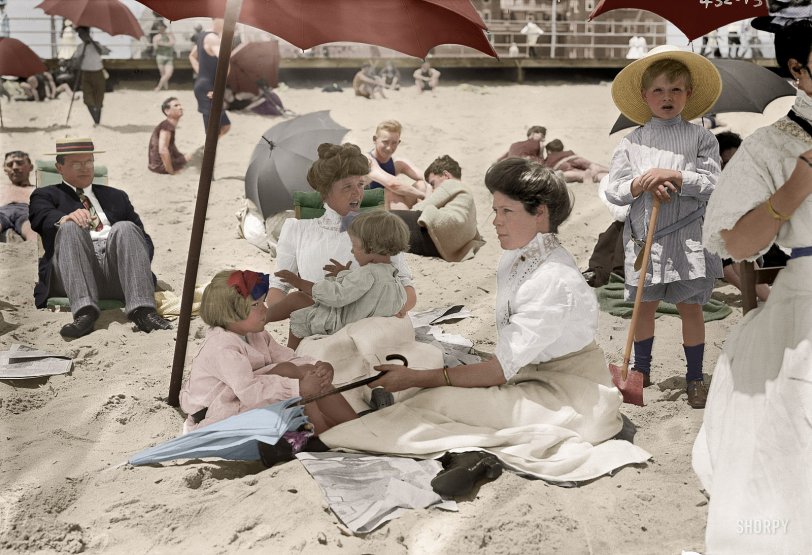 My colorisation of this Shorpy original. View full size.
