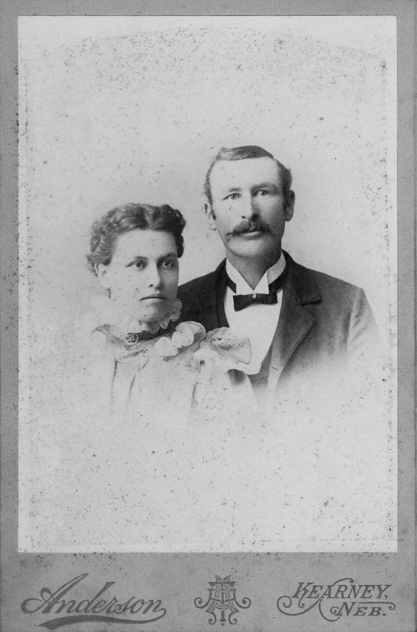 This photograph from the Ruba Bement family album was made at the Anderson Studio in Kearney, Buffalo County, Nebraska was probably made somewhere between the late 1870s and early 1890s. View full size.
