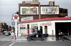 Indian Trails Texaco (Colorized): 1940