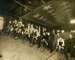 One of two bicycle race photos I picked up at a house sale 20 years ago. Even then they weren't cheap. Believe it's in the Newark or Nutley, New Jersey area. View full size.