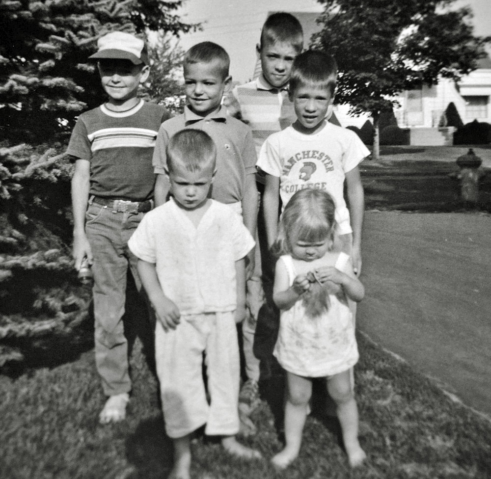 My mom's college friend's kids and us were about the same ages, so we'd always find some kind of trouble to get into. View full size.