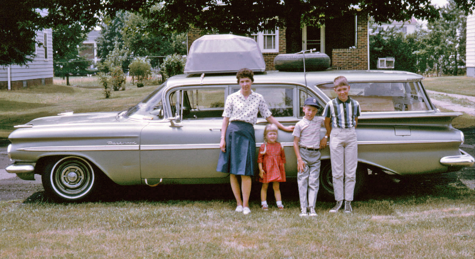 1969, heading from Akron, Ohio to Los Angeles for a wedding. The car broke down a mile into the trip and we had to tow it back with a '64 Dodge Dart.  We made it the next year, same car ... it was a great trip. View full size.