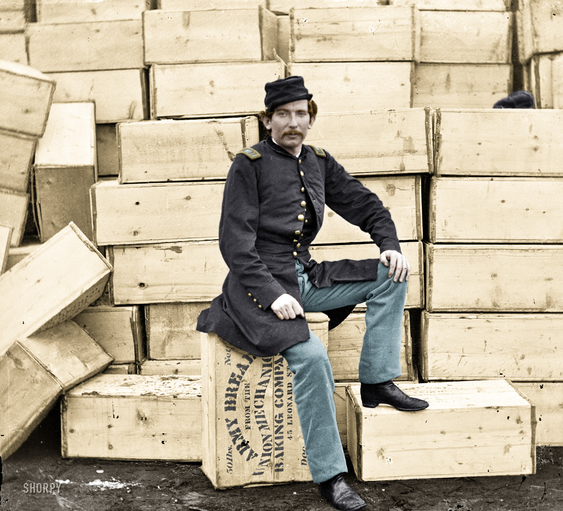 A colorized version of "Army Bread: 1863." View full size.