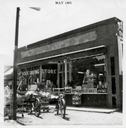 One of my found photos. Written on the back:  "Uncle Benton's Store." View full size.