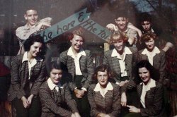 My Mom, Caroline Holder's first summer job was here at the Children's section of the Bronx Zoo when she was 16. She is the first girl on the left in the middle row. 