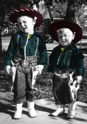 Bill and Bobby Little Cowboys