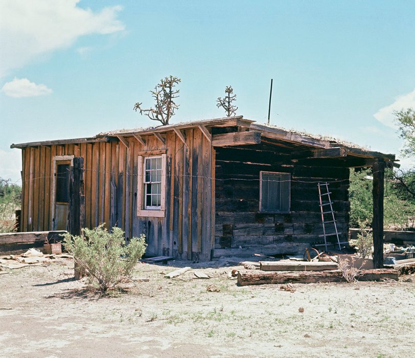 Abandoned railroad house, taken below Quiburi ruins between Beson and Charleston, Arizona. View full size.
