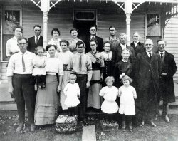 William Davis and family at their farm near Crothersville, Ind. View full size.