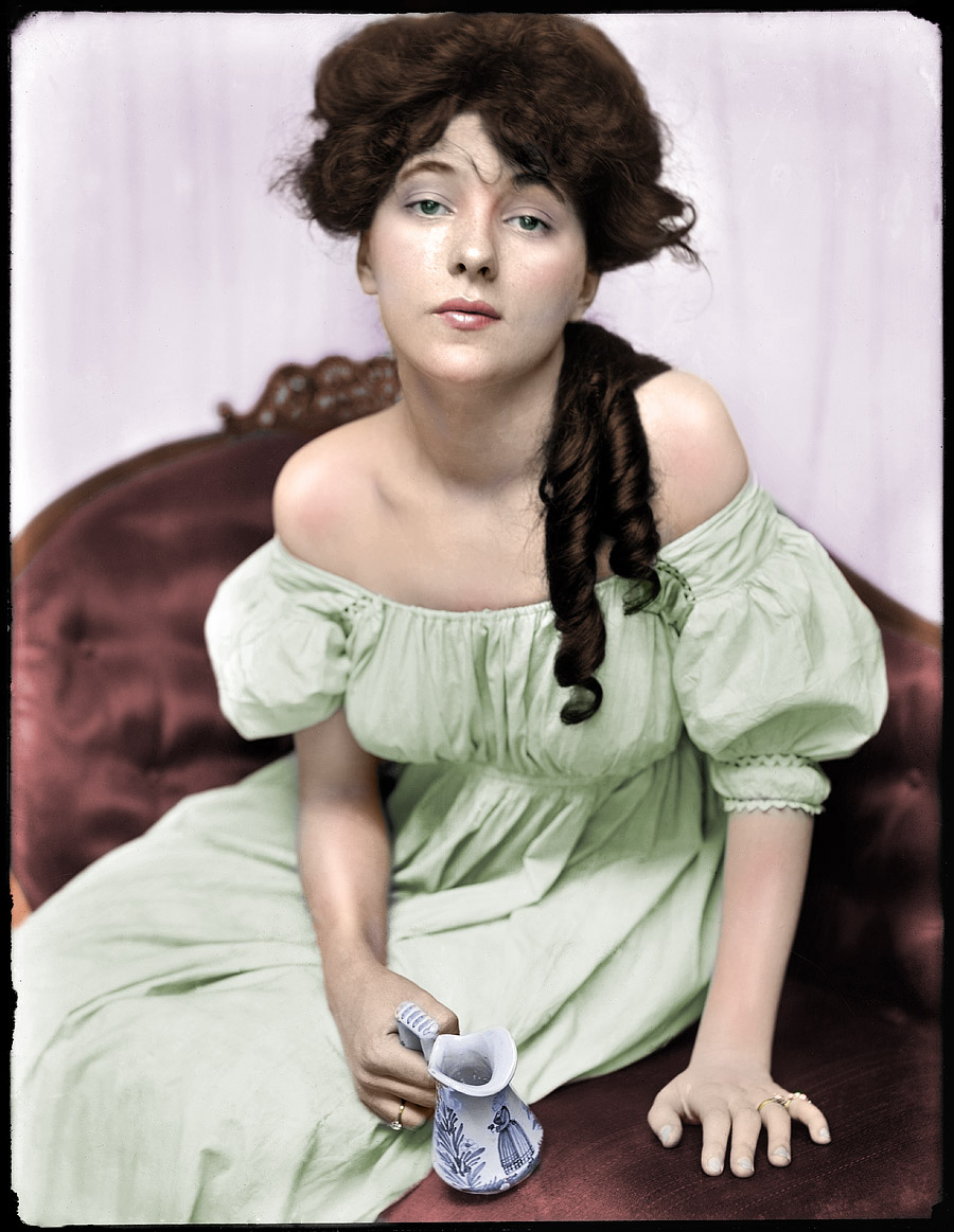 I know this image (originally posted by Dave )has been colorized before, as well as the controversy over colorizing images in the first place. However, I found this image so mesmerizing, I had to take a shot. This was my result after approx. 2 hours in Photoshop CS5. View full size.