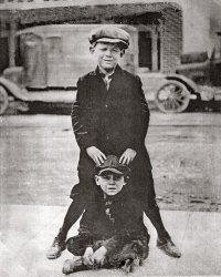Fred Jr. and Ralph, sons of the owner of the Biloxi Bakery.  Taken about 1923.