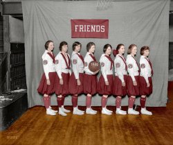 Friends colorized from Shorpy's files. A Quaker school, the school colors are maroon and gray. President Obama's children attend here.  Other notables children have attended here. Quaker affiliation is not required. View full size.