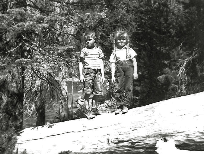 My dad, Gary and my aunt Susan up in Yosemite, sometime around 1946 or 47. 