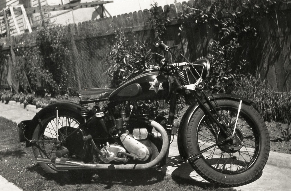 Early '50s motorcycle culture. View full size.