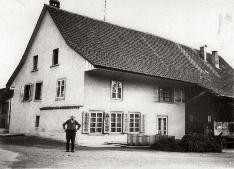 My great-grandfather's house in Switzerland, 1942 or 1943.

