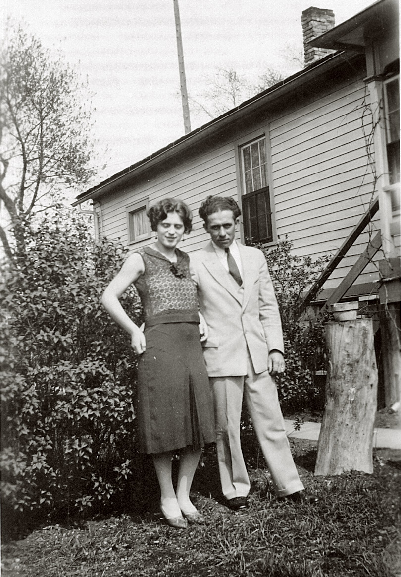 My maternal grandparents, Elsa &amp; Joe Poeschl, in Milwaukee in 1931. They had only been married a couple of months when this was taken. Even in her 90's, Grandma could describe in great detail the dress she was wearing here. I think she loved that dress almost as much as she loved Grandpa.
