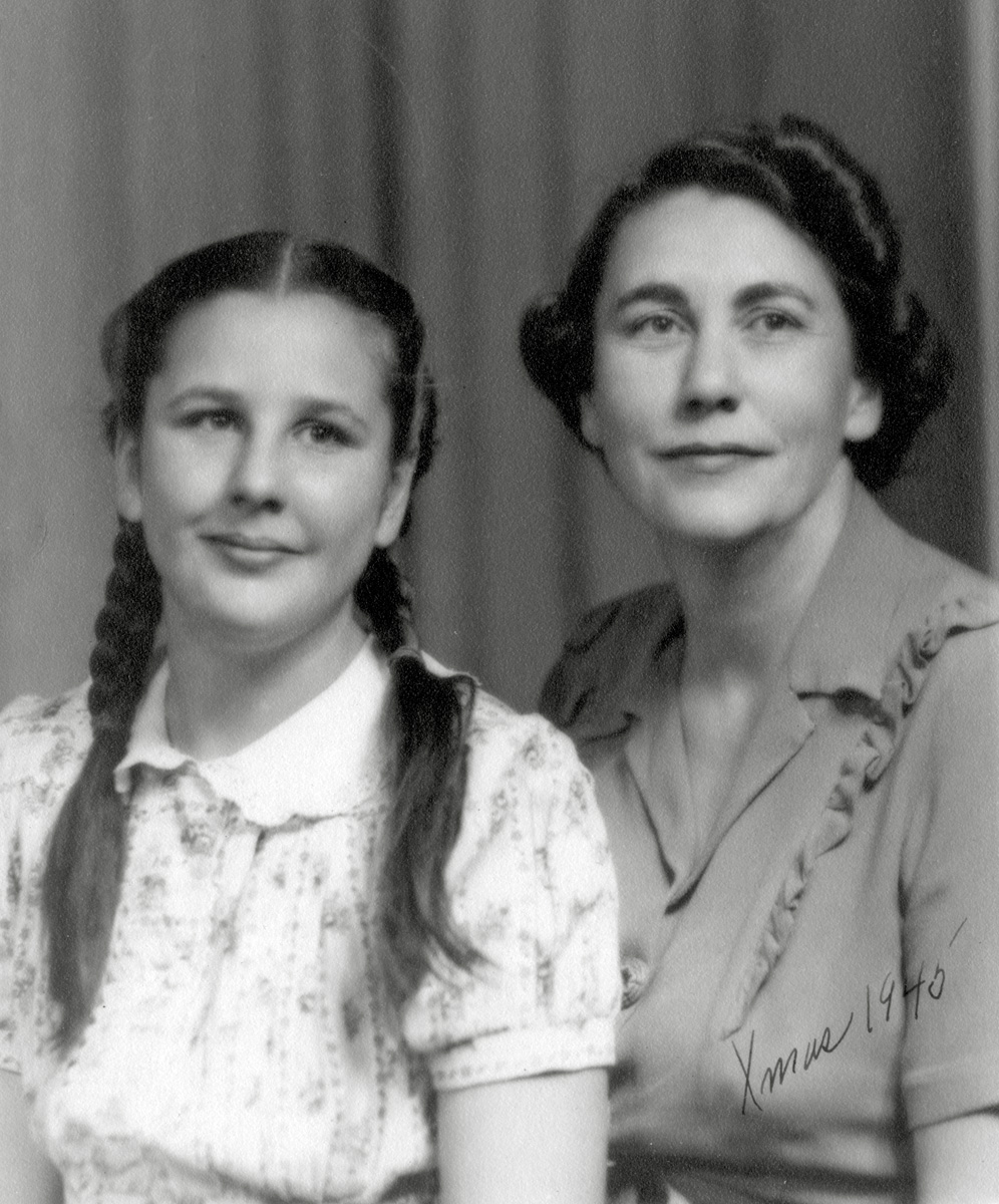 My grandmother and great grandmother (on my mom's side) taken at Christmas time in 1940. View full size.