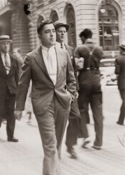 My grandfather strolls down Madison Avenue in Manhattan, near the corner of 44th St. on a sunny day in the 1920s. View full size.
Super FlySo casual, so stylish, so confident. Thanks for posting.
(ShorpyBlog, Member Gallery)