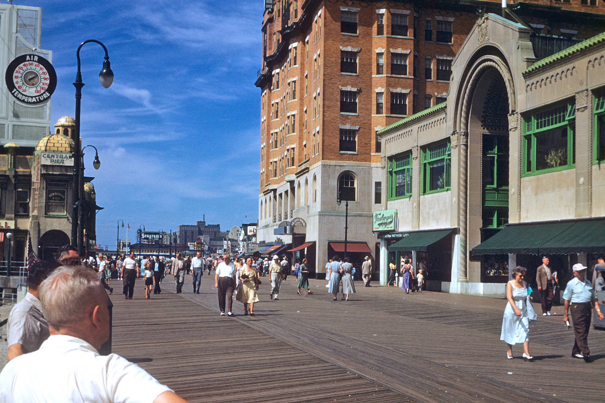 My grandfather photographed the Atlantic City boardwalk on a family trip, in 1964. View full size.