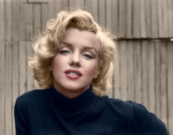 Colorized from this Shorpy original. Another Marilyn Monroe yes but such an iconic image I couldn't resist having a go at it. View full size.
(Colorized Photos)