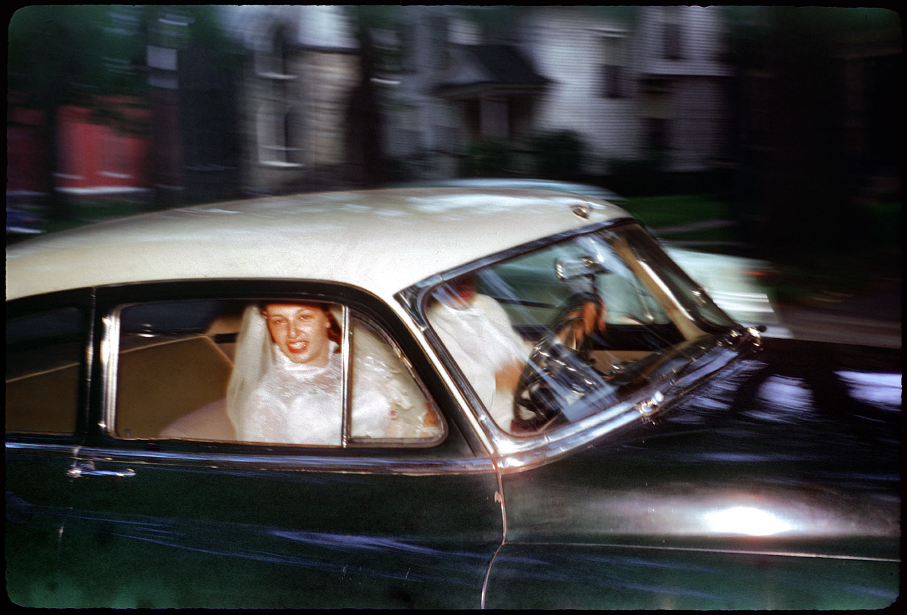 May 1957. "Smith Wedding." Found 35mm Kodachrome. View full size.