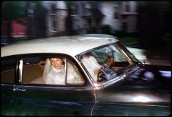 May 1957. "Smith Wedding." Found 35mm Kodachrome. View full size.