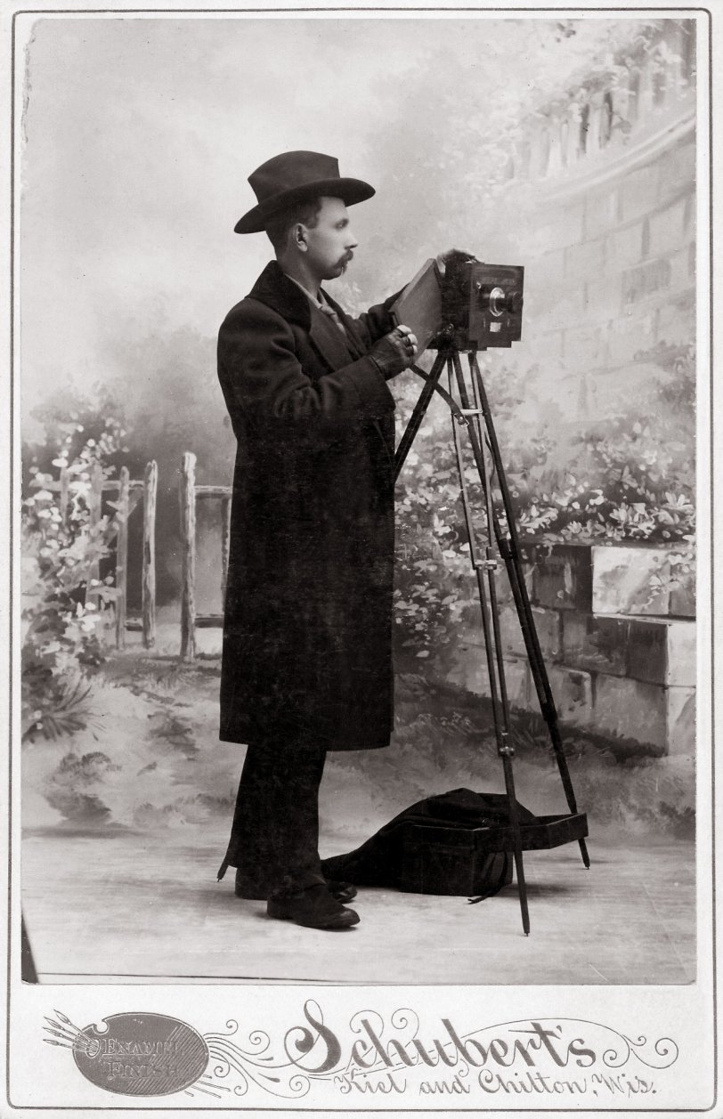 My great-uncle Paul Schubert in the late 1800s. He and his brother Fred Schubert were owners of Schubert's Studios. Taken in the late 1800s. Paul never married. View full size.
