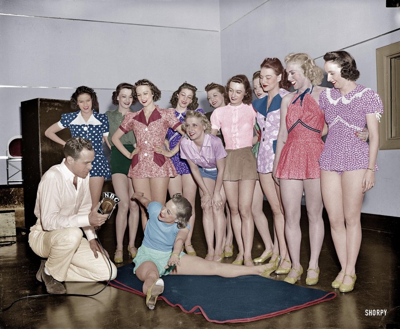 My colorized version of this picture. These are some really fit ladies from back in the day.
