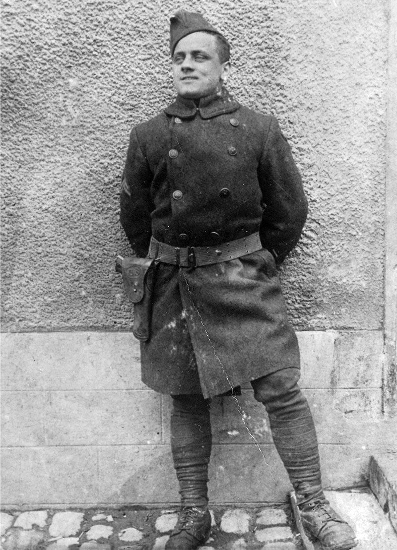 Corporal James H. Woods
Battery E, 123 Heavy Field Artillery
American Expeditionary Forces, France, 1918
Army of Occupation, 1918-1919
Heisdorf, Luxenbourg
March 18, 1919
View full size.
