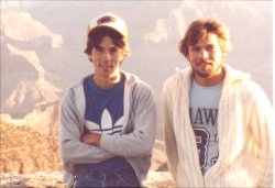 My college buddy and I drove in a 77 Ford Pinto from Los Gatos to the south rim of the grand canyon and got there right at day break.  Hours through the desert at night was brutal in trying to stay awake (and find open gas stations).  We'd been up for 24 hours but I don't think it was a problem as the sun was coming up over this breath taking place.  The Pinto by the way broke it's timing belt the day after we got back to Dallas.